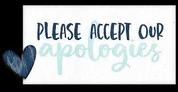 appologies